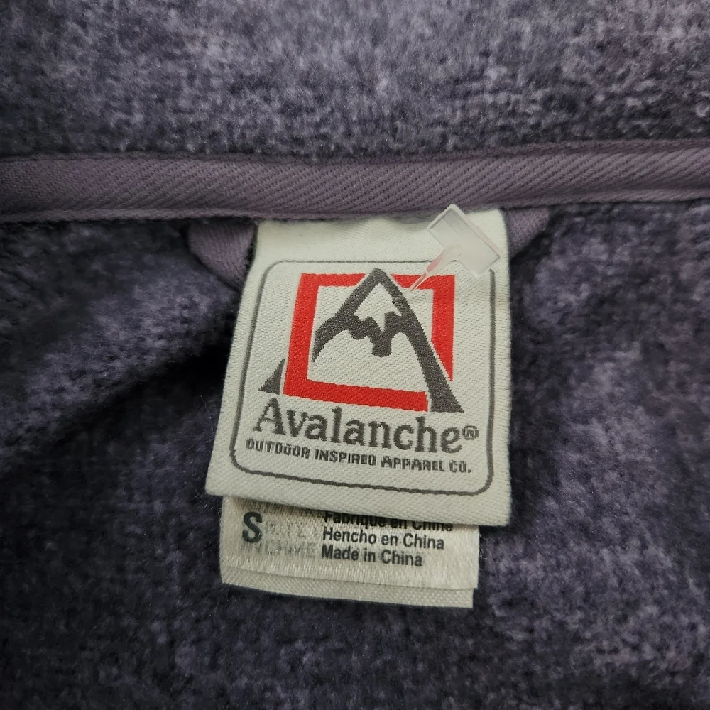 Avalanche Full Zip‎ Knit Sweater-Jacket Purple Women's Size Small